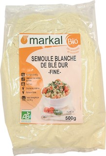 Markal Semoule blanche de blé dur fine bio 500g - 1094